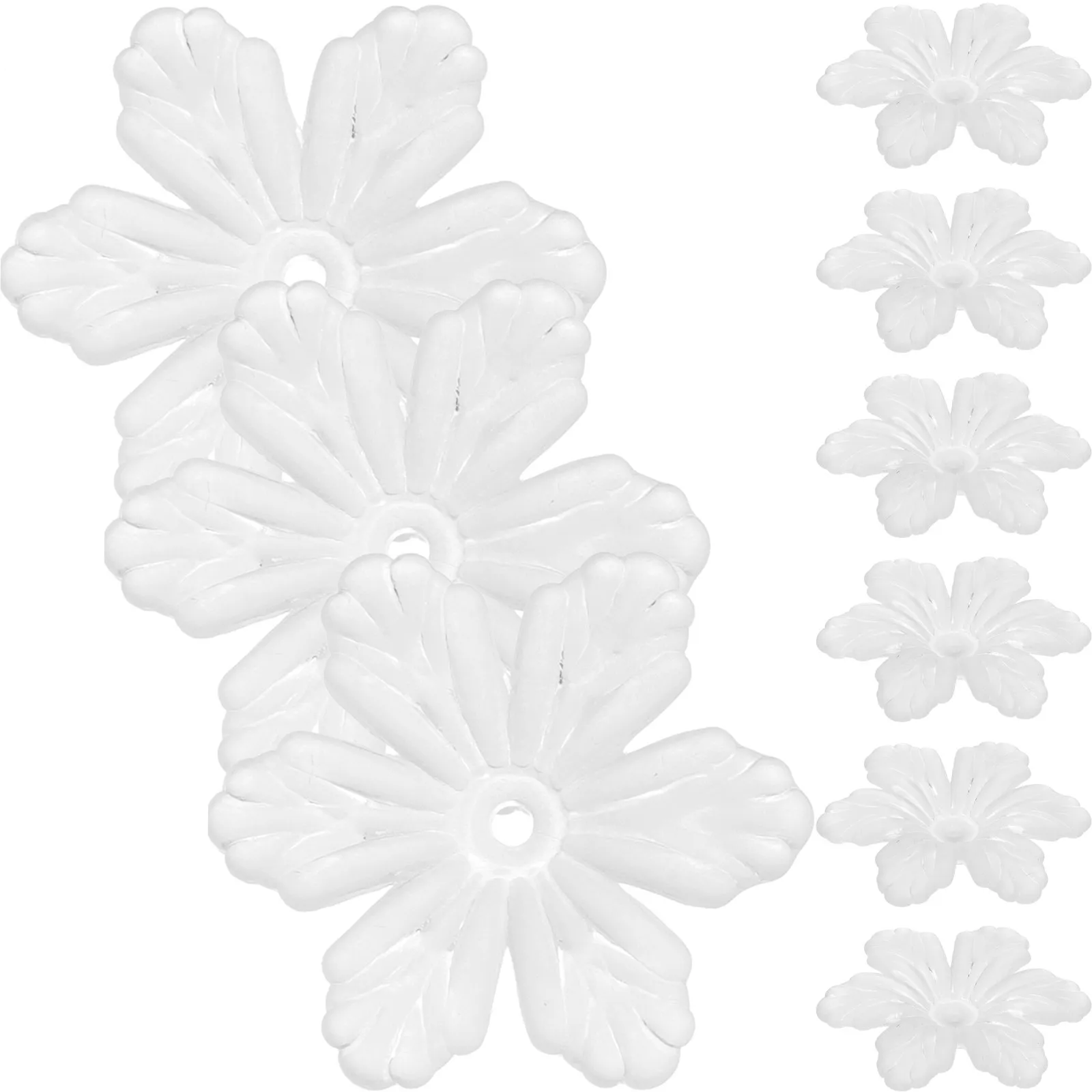 100 Piezas de Dijes de Flores Acrílicas para Hacer Joyas, Colgantes para DIY, Collares, Pulseras, Llaveros, Accesorios para el Cabello, Cadenas para Suéteres, Decoración Artesanal