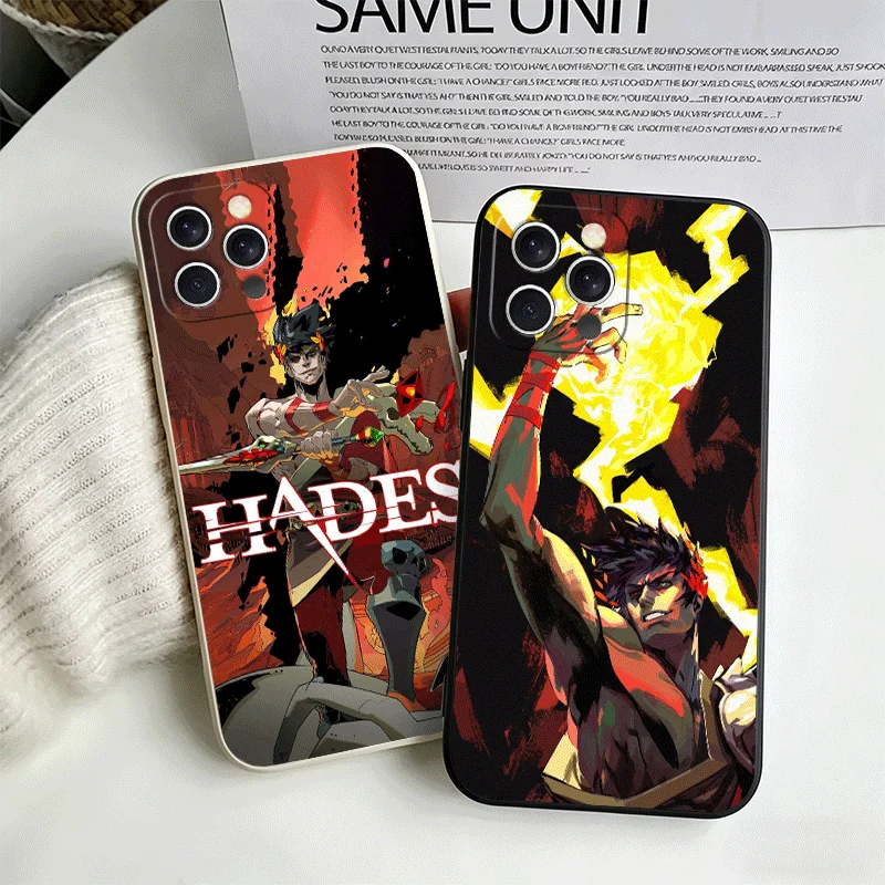 Чехол H-Hades A-Action Soft для iPhone 16 17 Pro Max 17E 16E 14 15 Plus 12 13 7 8 SE, черно-белый, парный