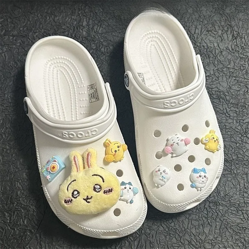 New Cartoon-style Cute Usagi Come with Cute Hachiware Plush Doll Shoe Buckles Featuring Simple and Fashionable Design. view 4