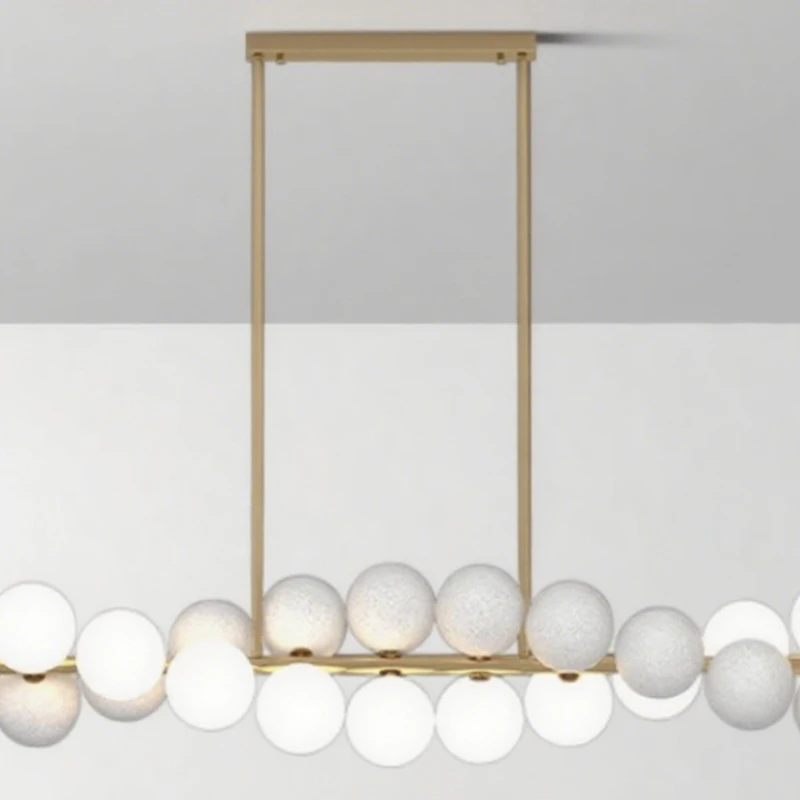 

2025 simplicity designer light Glass Dimmable LEDLustre Hanging Lamps Pendant Light Luminaire Lampen For Dinning Room chandelier