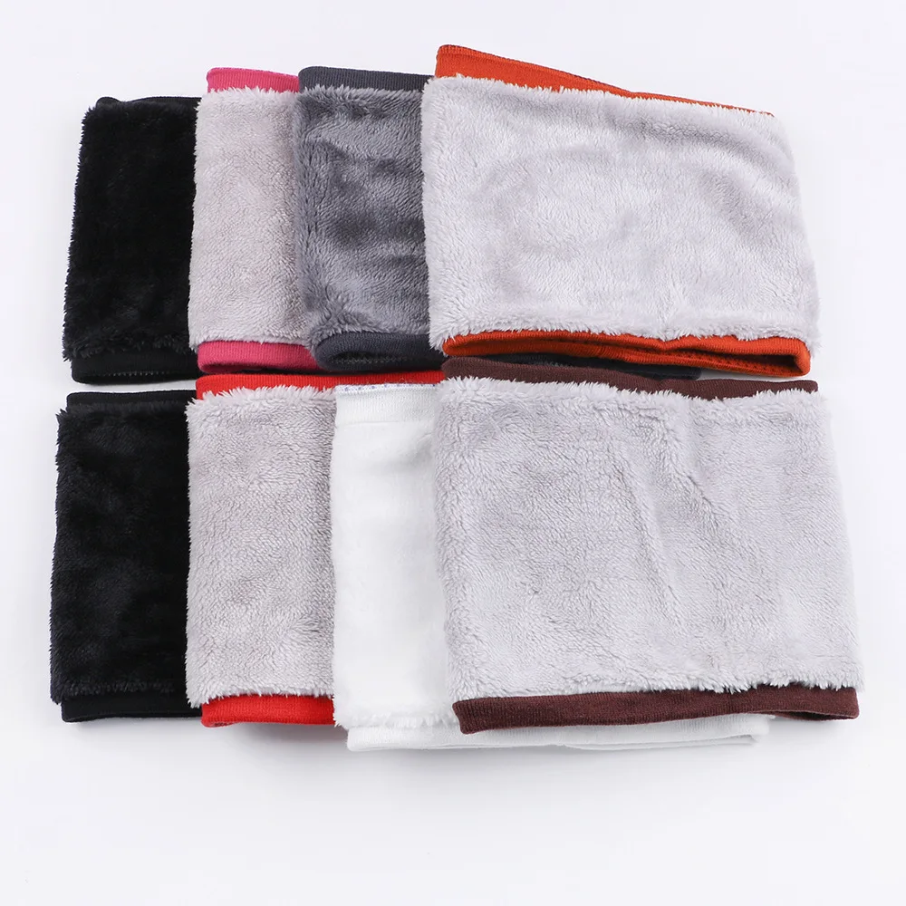 

Осенне-зимний жаккардовый теплый шарф с одним кольцом плюс бархатный шарф в корейском стиле, модный универсальный шейный шрам, шерстяной вязаный шарф