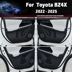 For Toyota BZ4X 2022 2023 2024 2025 Car Door Anti Kick Pad Auto Glove Box Under Dashboard Side Edge Anti-Collision Sticker Decor
