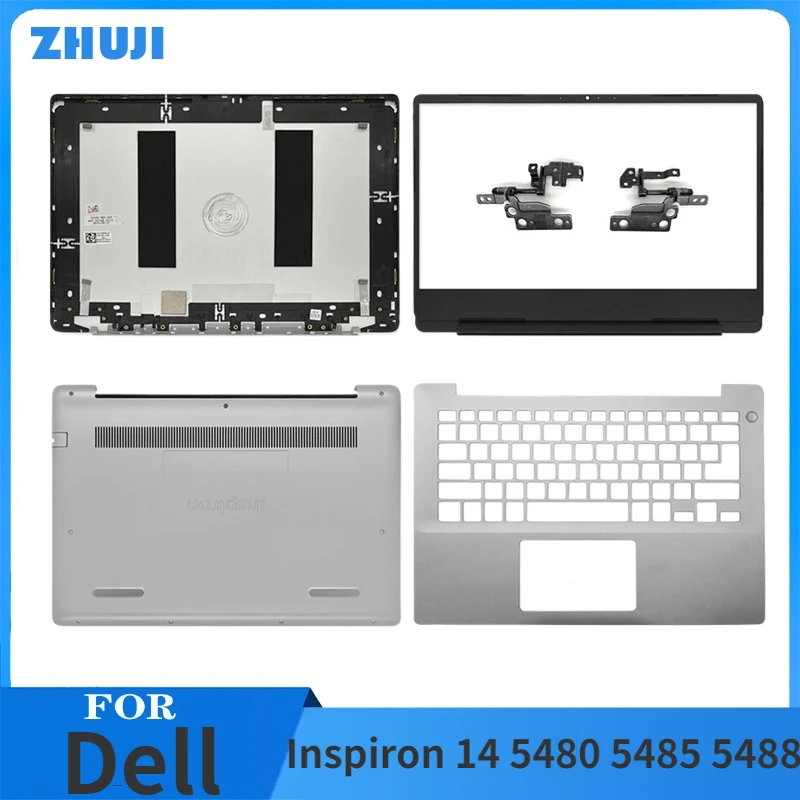 

New For Dell Inspiron 14 5480 5485 5488 LCD Back Cover Front Bezel Palmrest Bottom Case Lower Cover Laptop Housing Case Shell