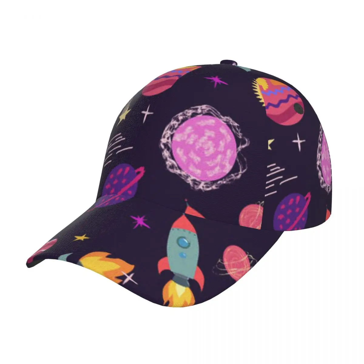 

Planets Rockets And Stars Baseball Cap women men snapback Classic Style hat