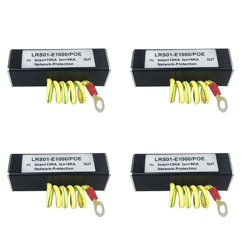 exquisite-4x-100-1000m-poe-ip-camera-network-poe-switch-rj45-poe-surge-protector-protection-device-arrester-spd-1000m