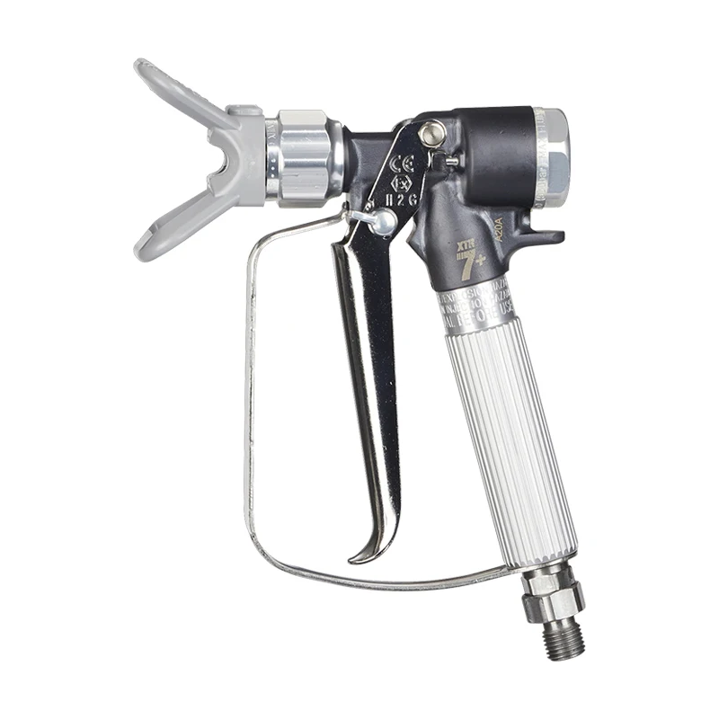Nowy pistolet natryskowy XTR7+/724 ze stali nierdzewnej, ręczny pistolet wysokociśnieniowy bezpowietrzny, przemysłowy, do farb o wysokiej lepkości, antykorozyjny.