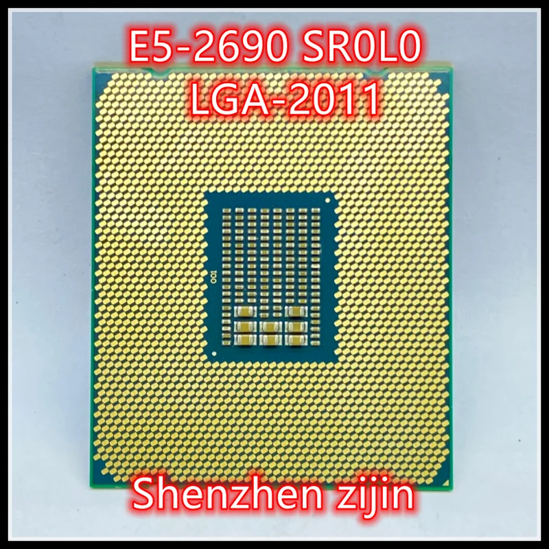 E5 2690 E5-2690 ثماني النواة 2.9G SR0L0 C2 LGA2011 CPU 100% يعمل بشكل صحيح خادم الكمبيوتر المكتبي