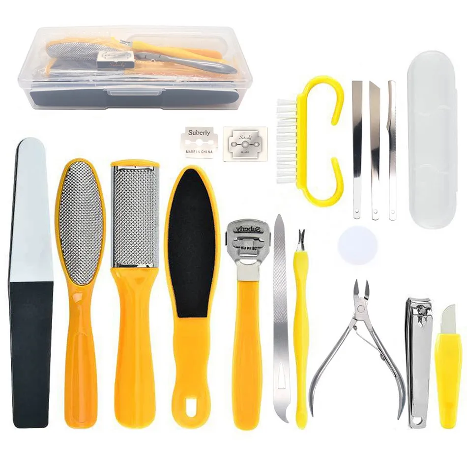 

Набор для ухода за ногами из нержавеющей стали пилинг для ног Профессиональный пилинг для ногтей инструменты для педикюра