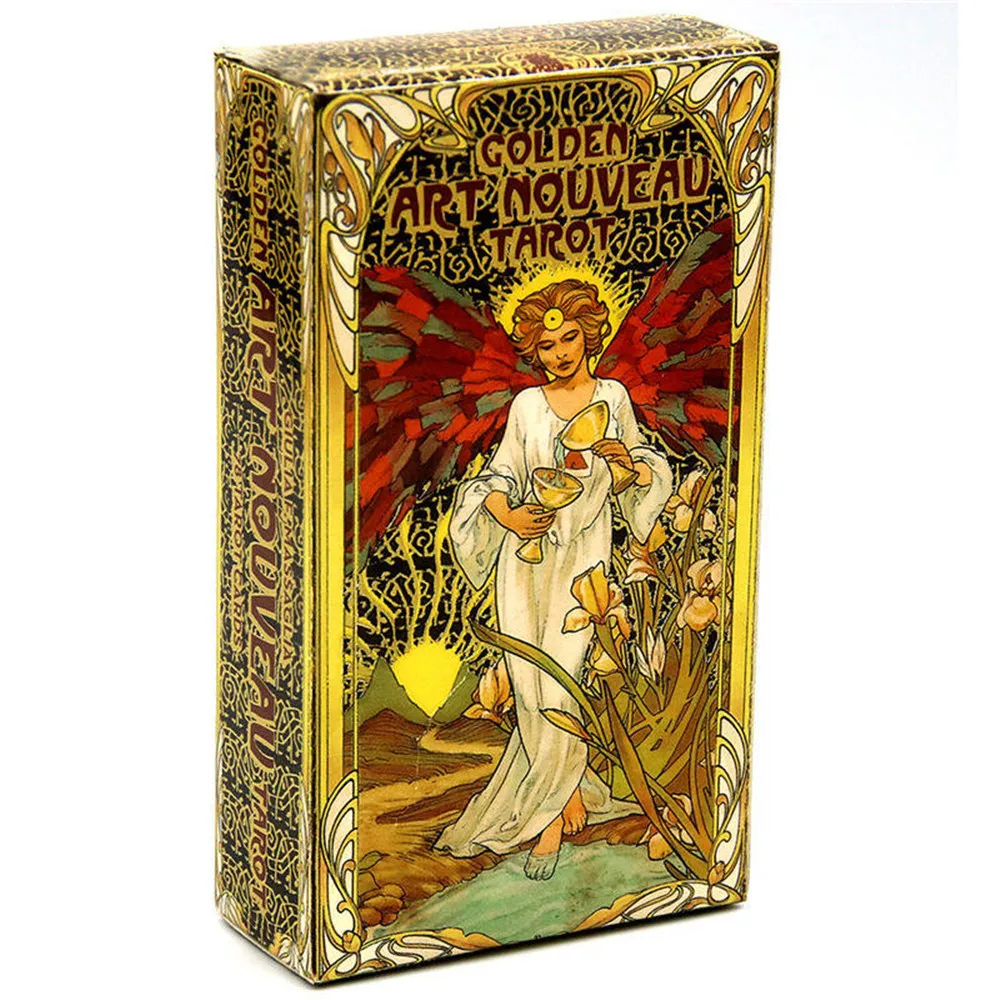 Golden Art Nouveau Tarot CARDS Deck BOARD GAMES