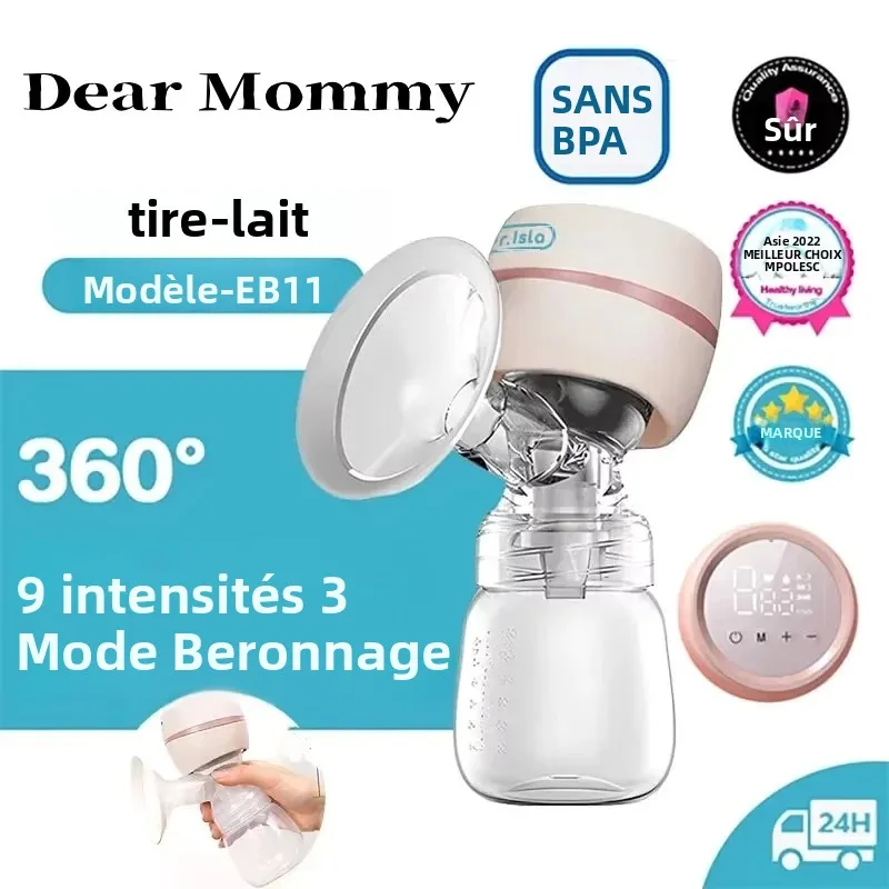 Tire-lait électrique Intelligent intégré, haute aspiration, lait maternel post-partum, indolore et silencieux