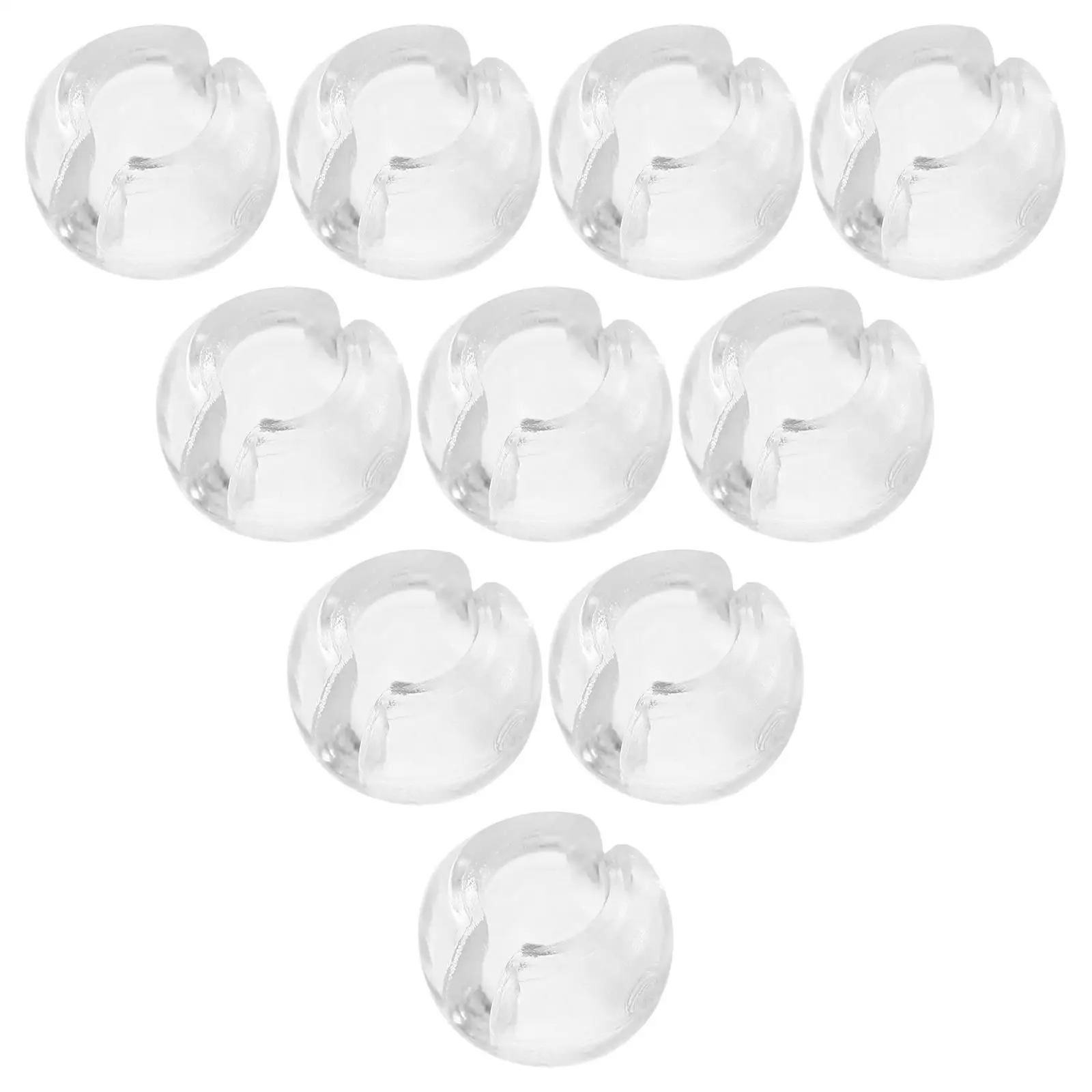 

12 Pcs Transparent Bead Chain Stops Vertical Blind Parts Adjustable Curtain Decorative Accessories Clear Beads Fixer Holder