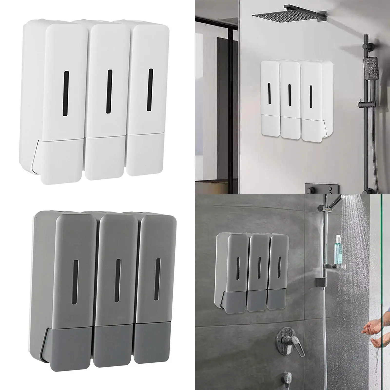 

Wall Mounted Soap Dispenser Shampoo Dispenser for Home Office Commercial