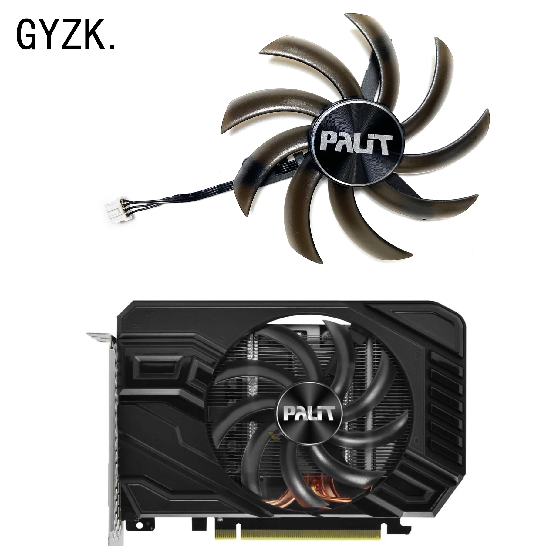 

Новинка для PALIT GeForce RTX2060 GTX1660 1660ti 1660S StormX OC, сменный вентилятор для видеокарты