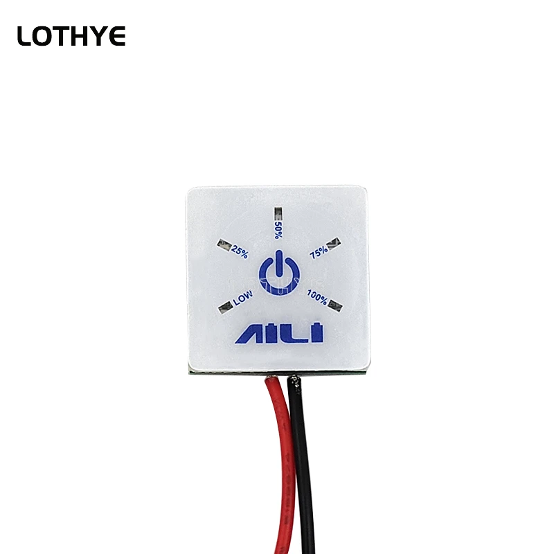 Battery Capacity Indicator Power Level Display 1S-7S 3.7-25.2V Li-ion 12.6V 12V Lead Acid 4S Lifepo4 With Undervoltage Warning