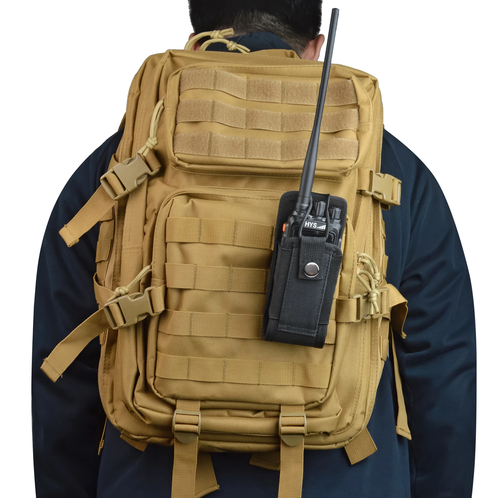 Tactical Radio Holder Case Molle Radio Holster Duty Belt Military Radios Pouch for Baofeng Motorola Midland CB Walkie Talkies