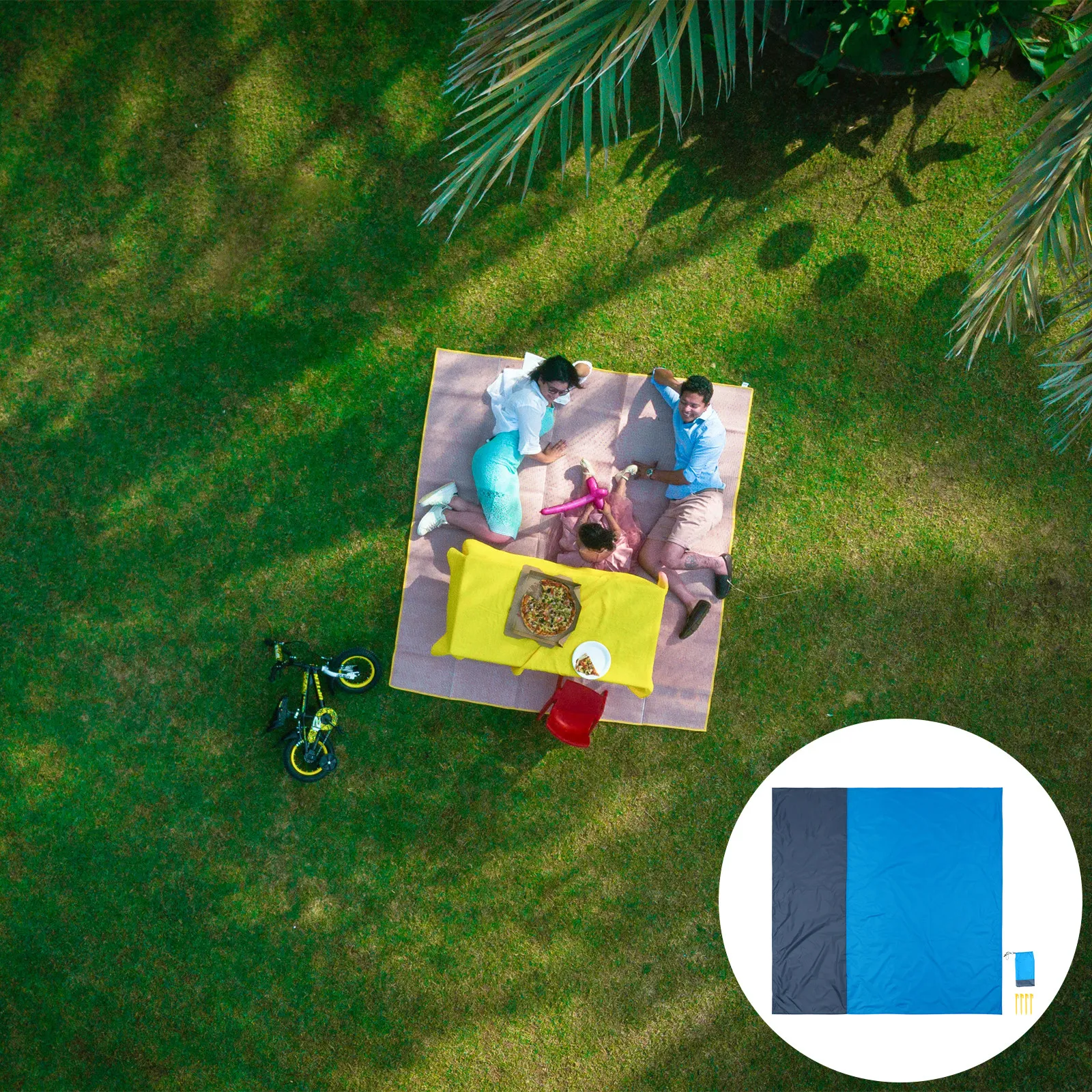 

Водонепроницаемый коврик для пикника, 1 шт., яркий, легкий, портативный, для активного отдыха, кемпинга, пикника, пляжа