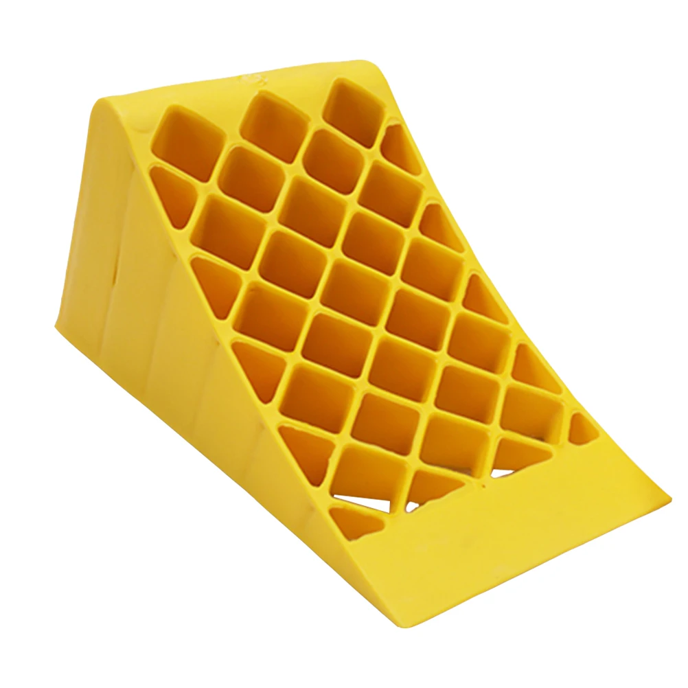 

Plastic Wheel Chock Stop Block for RV Trailers Vehicles Car Camper Tire Protector Anti Slip Wedge PE Durable Long Life Safe Use