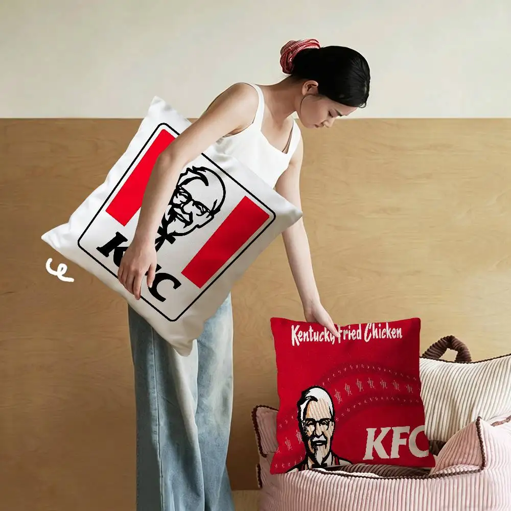 K-KfcS LOGO Decorative Room Aesthetics Pillow Case Home Decor Bedroom Sofa Bed Couch Pillow Cover 45x45