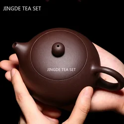 Boutique Yixing Purple Clay Teapot Master Handmade Xishi Tea Pot Raw Ore Zhu Mud Beauty Kettle Chinese Tea Set Accessories
