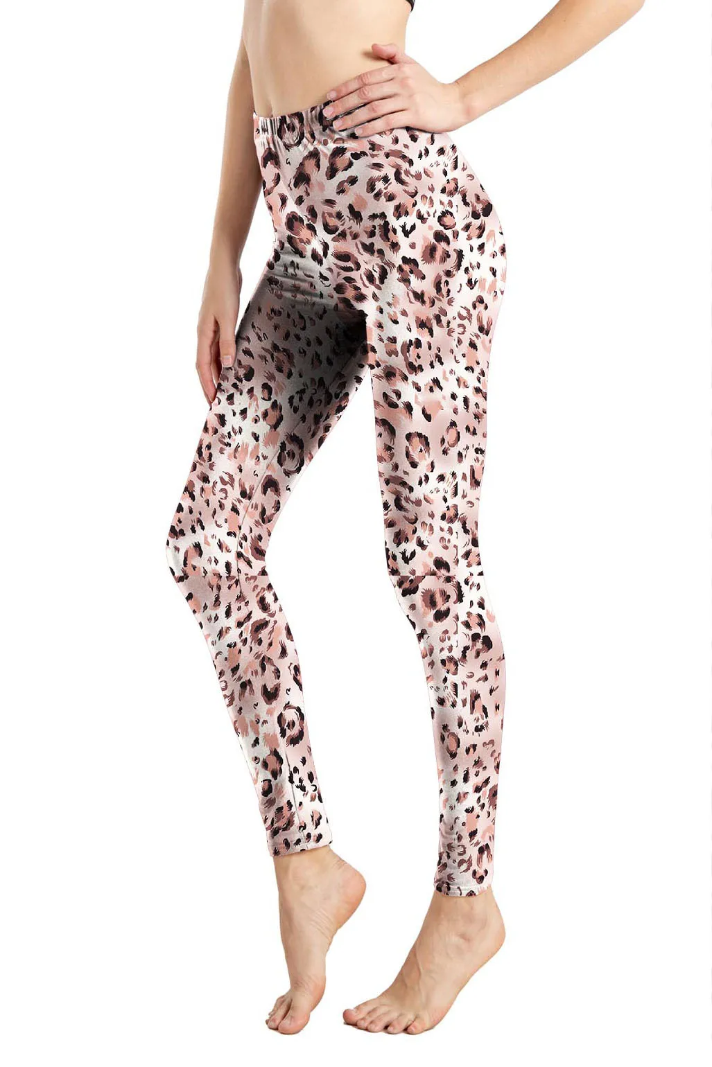 Leopard Leggings Printed High Waist Wildthing Leopard Elasticity Pants Soft Trousers For Women Workout Tights Fitness Outfits