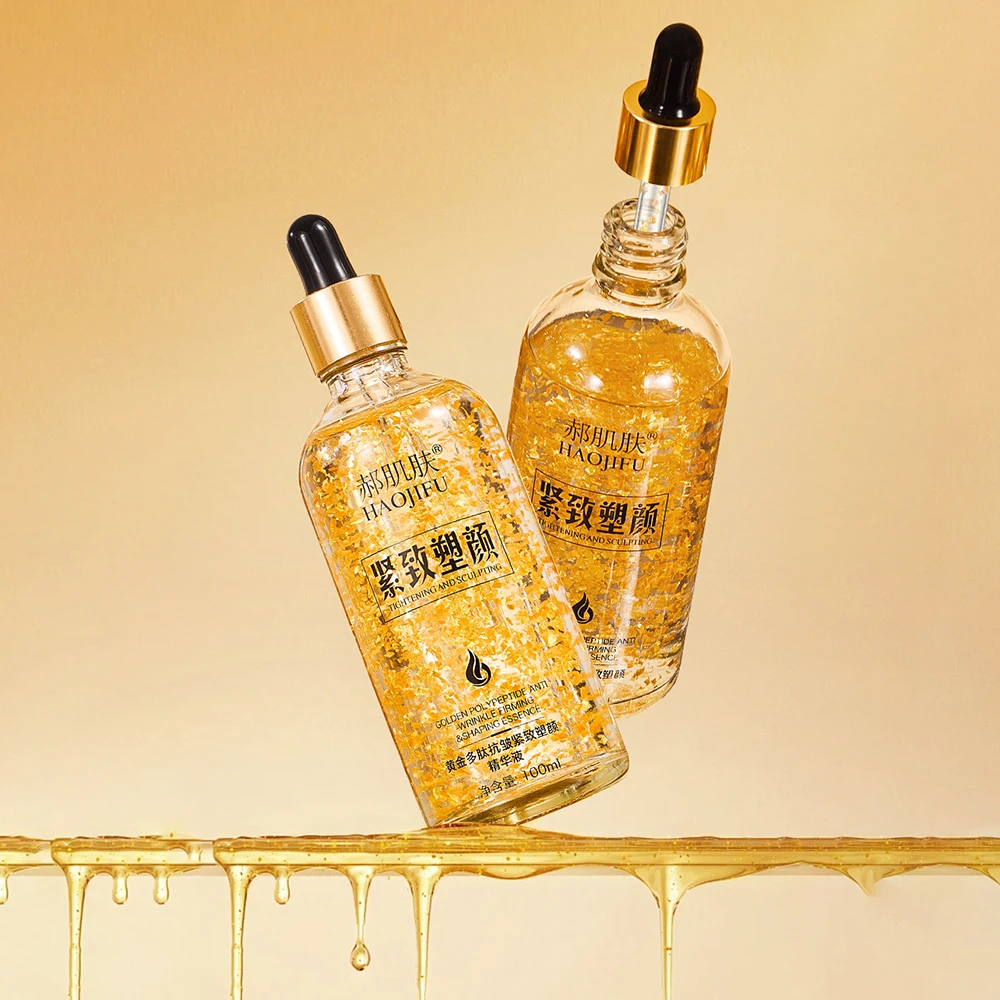 Golden Peptide 24K Essence Facial Supplements Nourishing Moisturize Skincare Face Essence Makeup Cosmetic Women's Beauty Product