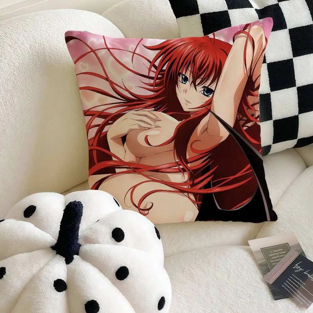 

R-Rias G-Gremory Anime Pillow Case Luxury Double-sided For Car Pillows 45x45 Cushions Cover Home And Decoration Sofa Pillowcase