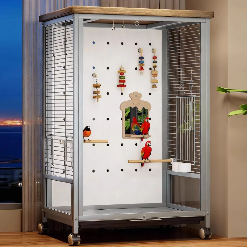 

Parrot Bird Cages Stainless Large Things Accessories Bird Cages Cockatiel Aviary Lovebird Quail Jaula Para Canarios Pet Supplies
