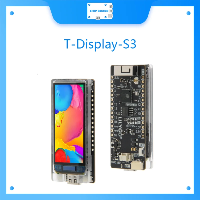 T-Display-S3 AMOLED ESP32-S3 1,91-Zoll RM67162 AMOLED Display Development Board OLED WIFI Bluetooth 5.0 Wireless-Modul