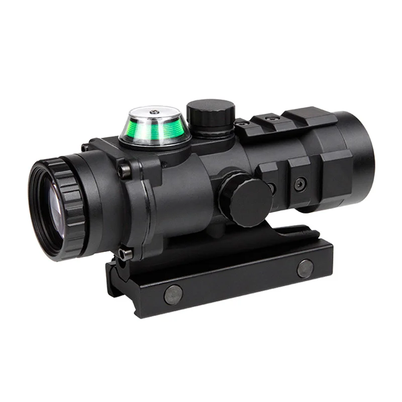 

3x32 Rifle Scope Tactical Red Dot Fiber Optics Holographic Collimator Fiber Sight Red or Green Illuminated With Weaver Mount