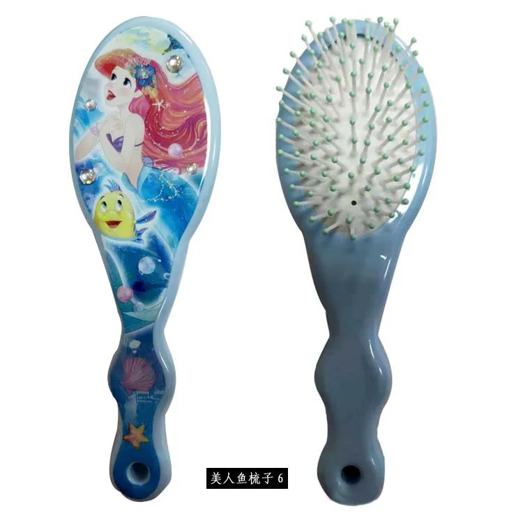 Disney Ariel Princess Air Cushion Massage Comb Anime Character Cute Children Toy Curly Hair Brush Beauty Tool Girl Birthday Gift