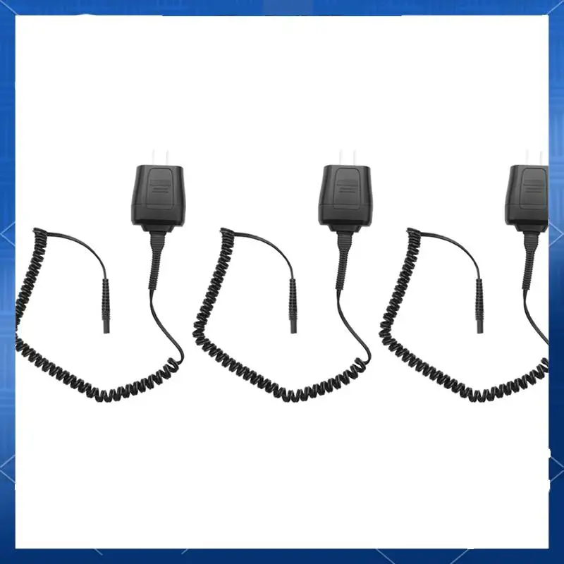 3X Power Cord For Braun Shaver Series 7 3 5 S3 Charger For Braun Electric Razor 190/199 Replacement 12V Adapter US Plug