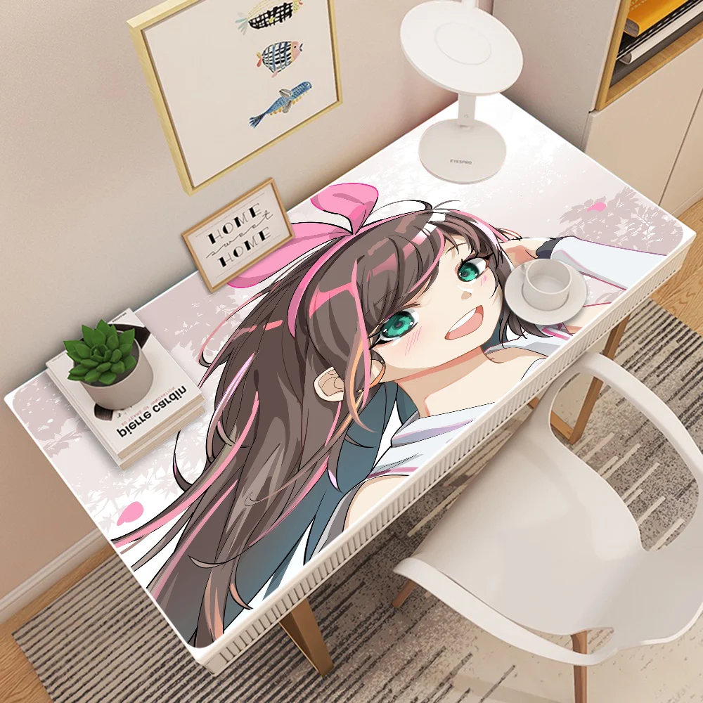 K-Kizuna AI Singer Cute Natural Rubber Gaming mousepad Desk Mat Size for Game Keyboard Pad for Gamer