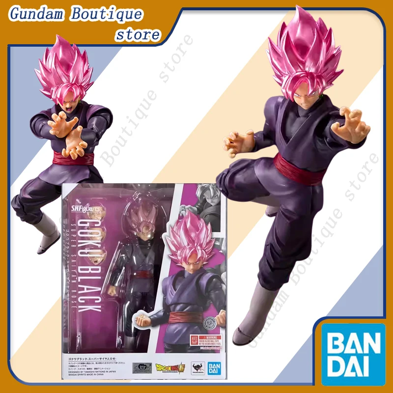 

Оригинальная фигурка Bandai SHF DRAGON BALL GOKU BLACK -SUPER SAIYAN ROSE- из аниме, коллекционная модель, игрушка, украшение, подарок для детей