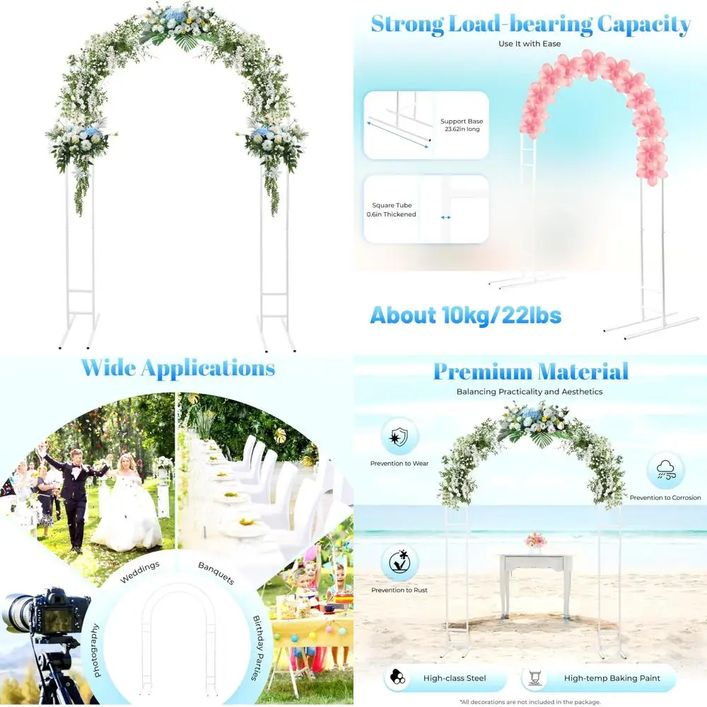 

Metal Wedding Arch Stand for Balloon Decorations - Ideal for Outdoor and Indoor Celebrations