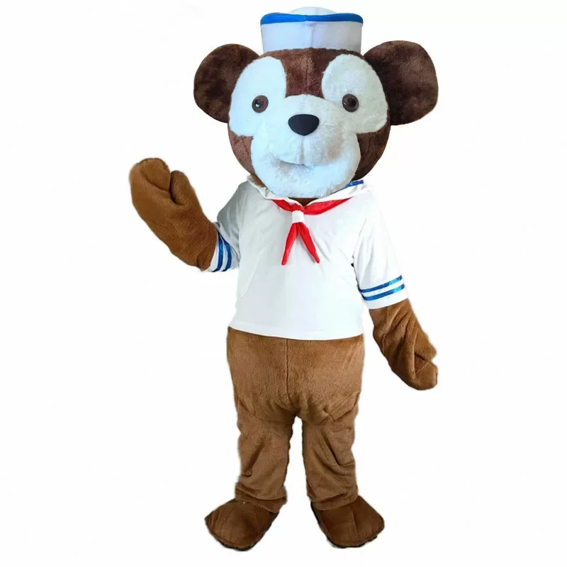 

Potdemiel Disney Bear Duffy Mascot Costume Adults Plush Walking Doll Outfits for Halloween Christmas Fancy Party Events