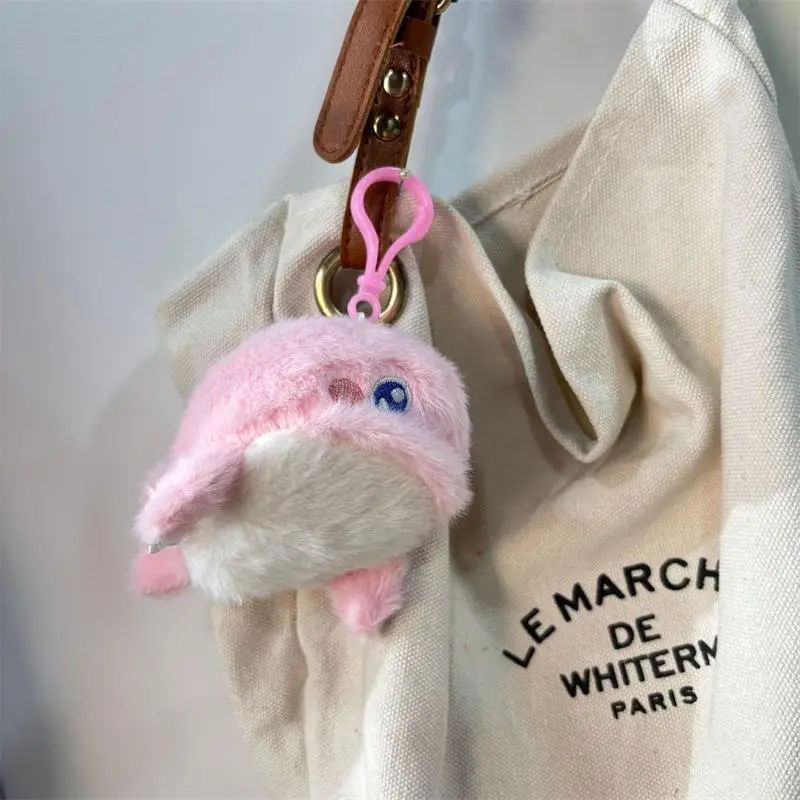 Creative น่ารักปลาวาฬสัตว์ทะเลตุ๊กตา Plush ตุ๊กตาของเล่นตุ๊กตาพวงกุญแจจี้กระเป๋า Charms กระเป๋าเป้สะพายหลังแขวนเครื่องประดับของขวัญพวงกุญแจ