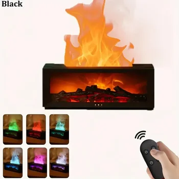 Fireplace Diffuser Color LED Flame Effect, 300ml Large Capacity,Remote Timer for Relaxing Aromatherapy in Home, Bedroom,orOffice 5