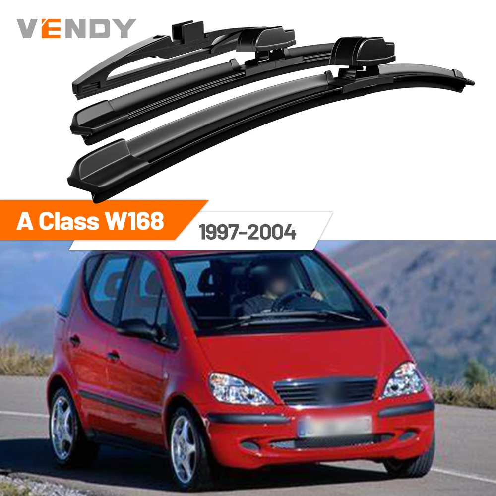 Für Mercedes Benz A-Klasse W168 1997-2004 2000 2001 2002 Vordere & Hintere Windschutzscheiben-Wischerblätter Scheibenwischer-Set Zubehör