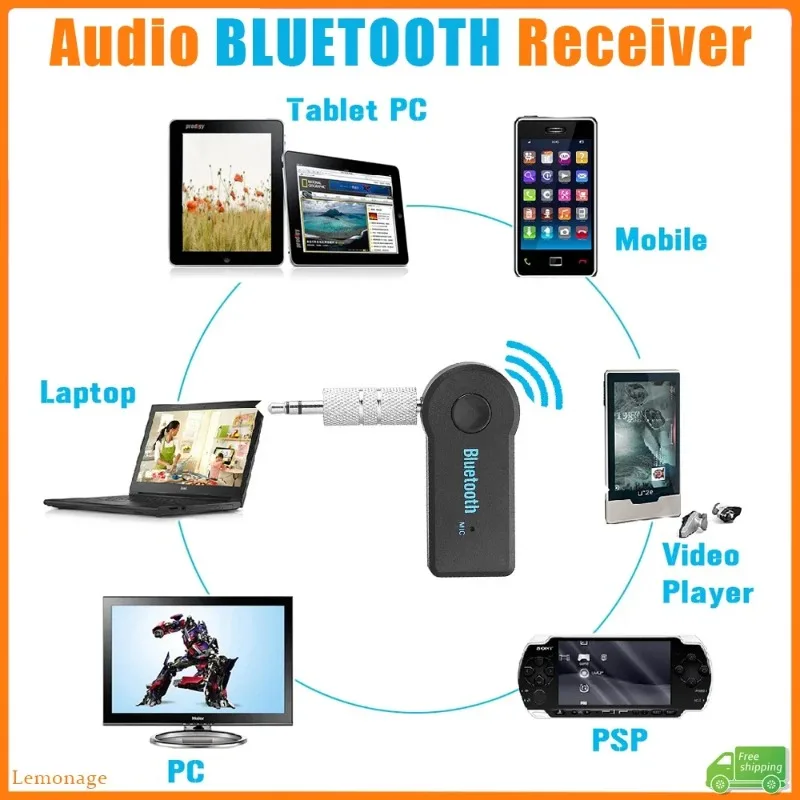 Aux Bluetooth Receiver Car Wireless Adapter USB Mini Stereo Audio Music Bluetooth Audio Receiver Adapter