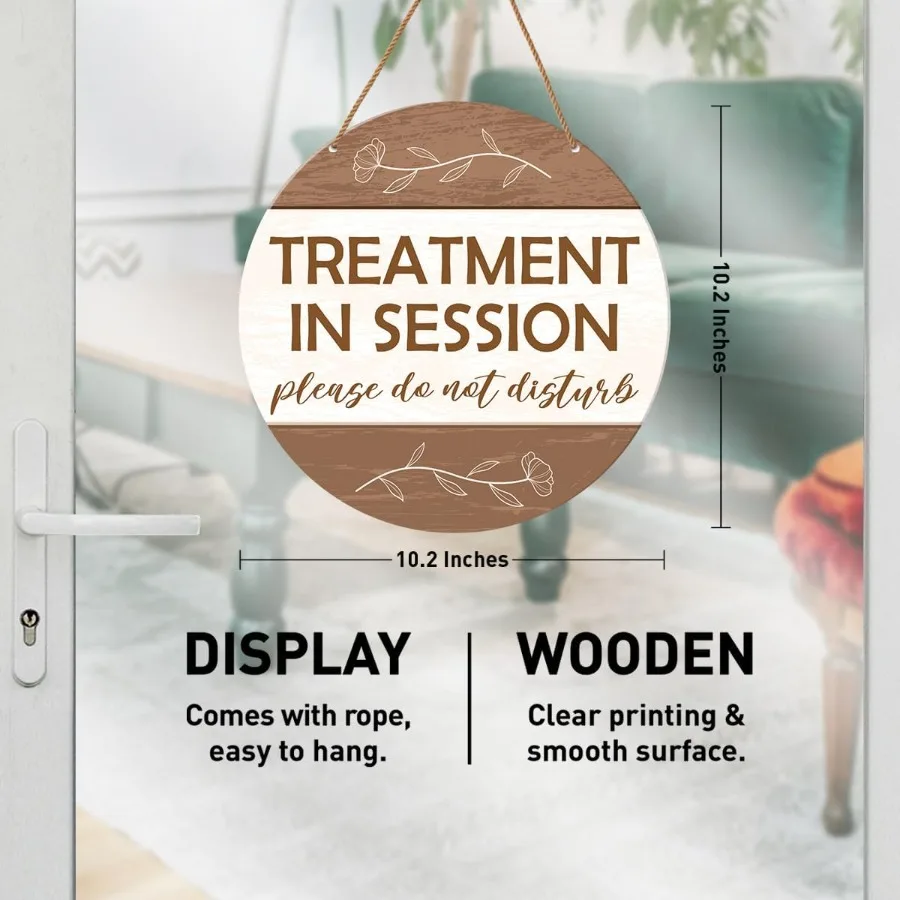 العلاج في لافتة باب الجلسة في علامة تعليق باب الجلسة للمعالجين مستشار العلاج مكتب سبا غرفة الريكي استوديو ديكور