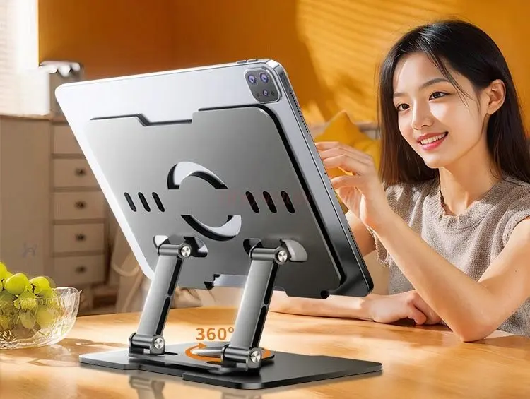 1pcs Aluminum alloy support frame, portable, foldable, adjustable, rotating, and multifunctional