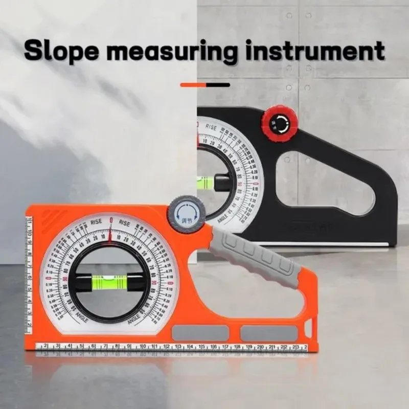 1PC Portable Mechanical Angle Slope Measuring Instrument Magnetic Level Bubble Inclinometer Protractor Slope Ruler Level