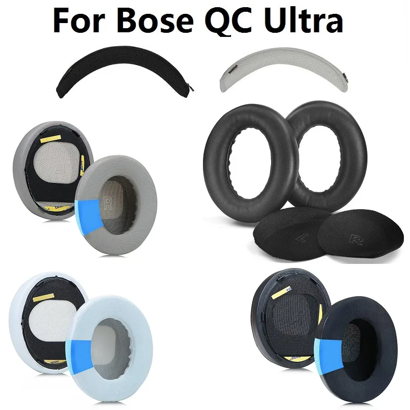 Almohadillas para auriculares Bose QuietComfort Ultra, orejeras de repuesto QC ultra, diadema de goma, funda protectora para diadema