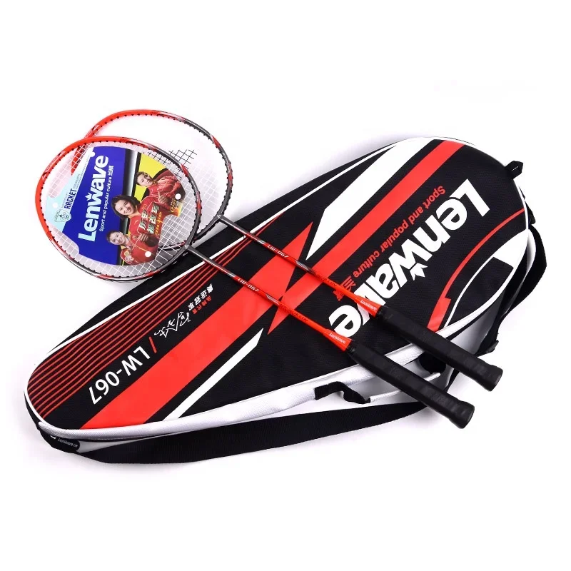 2 Pairs  Badminton Racquet, Lightweight Graphite Shaft Badminton Racket Including Premium