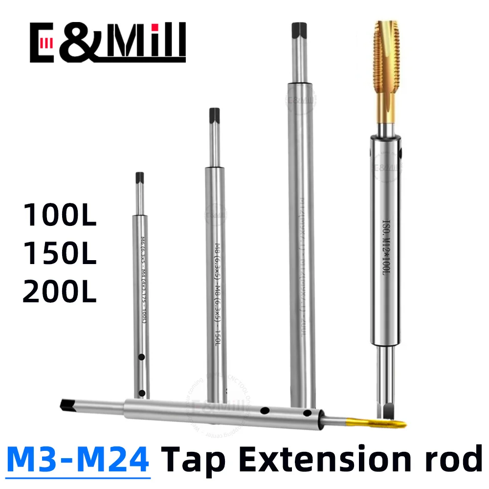 

Tap Extension Rod Tapping Milling Cutter Prolong Sleeve ISO JIS Standard M3 M4 M6 M8 M10 M12 M14 M16 M20 GT12 GT24 Chuck Holder