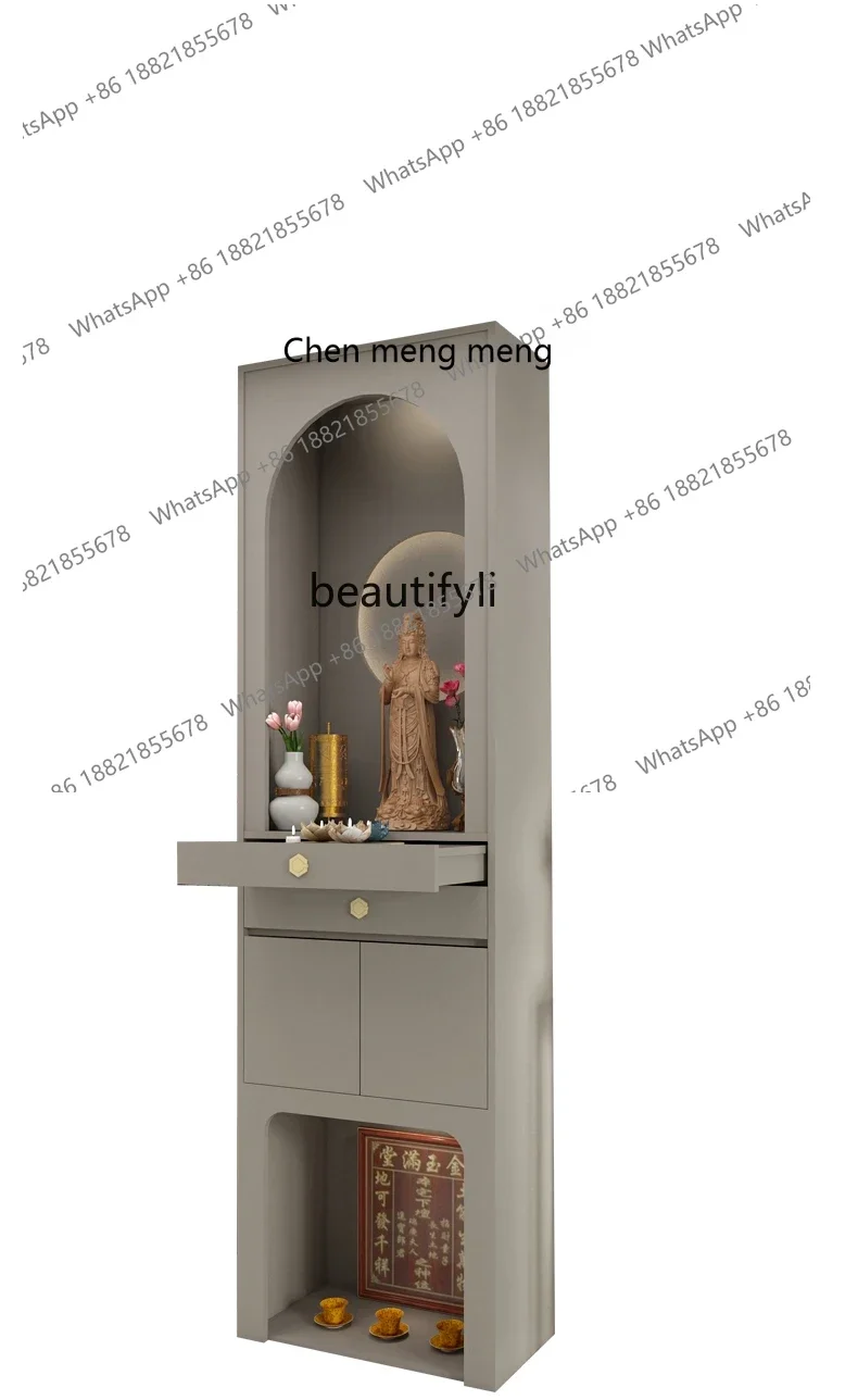 182C God Worship Incense Table Guanyin Worship Cabinet Clothes Closet Earth God Cabinet Buddha Shrine Lord Altar Cabinet