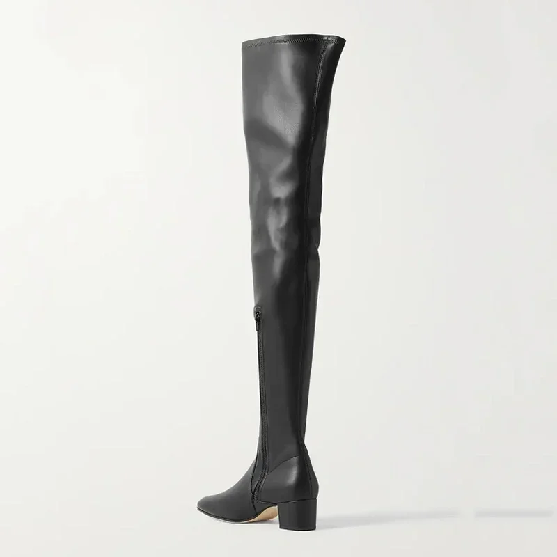 JOZHAMTA Size 33-43 Over The Knee High Boots Women Winter 2023 Thick Mid Heels Shoes Woman Thigh High Boots Casual Ladies Office