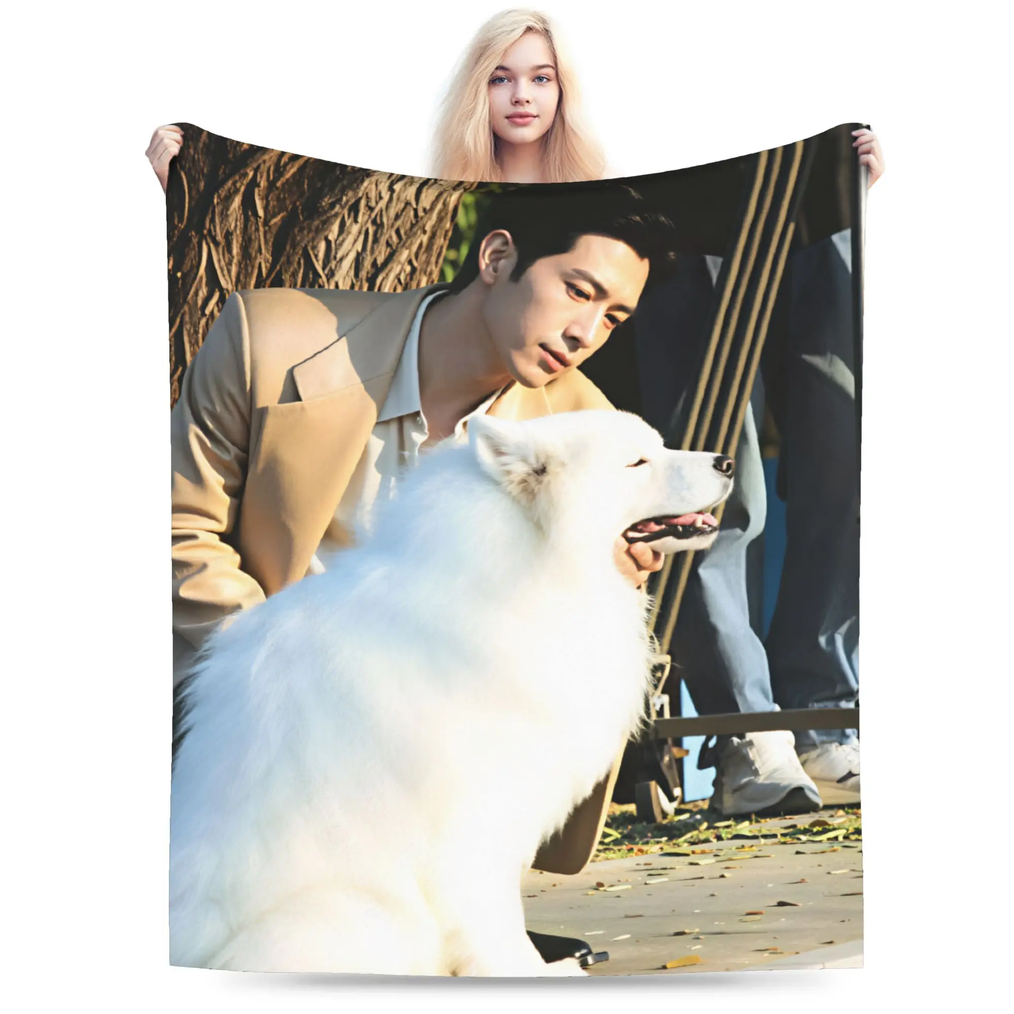 The Early Spring jing boran  Plush Blanket Children  Flannel Throw Blanket For Outdoor Super Soft Custom DIY Quality