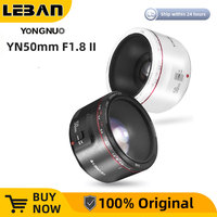 YONGNUO YN50mm F1.8 II Bright Large Aperture AF MF 50mm Standard Prime Lens Auto Focus EF Metal Mount for Canon DSLR Camera