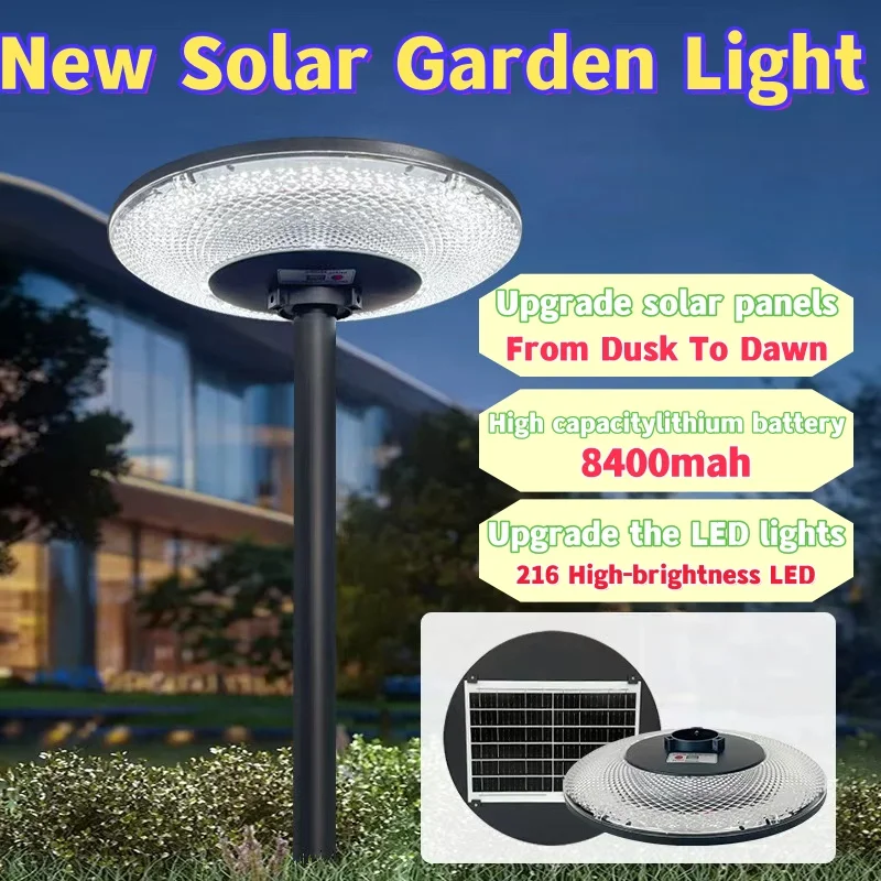 

Водонепроницаемый солнечный светильник UFO LED для улицы, патио, двора и дорожек